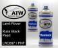 Preview: Land-Rover, Russ Black Pearl, LRC697 / PNF: 400ml Sprühdose + 400ml Klarlack - Set, von ATW Autoteile West.